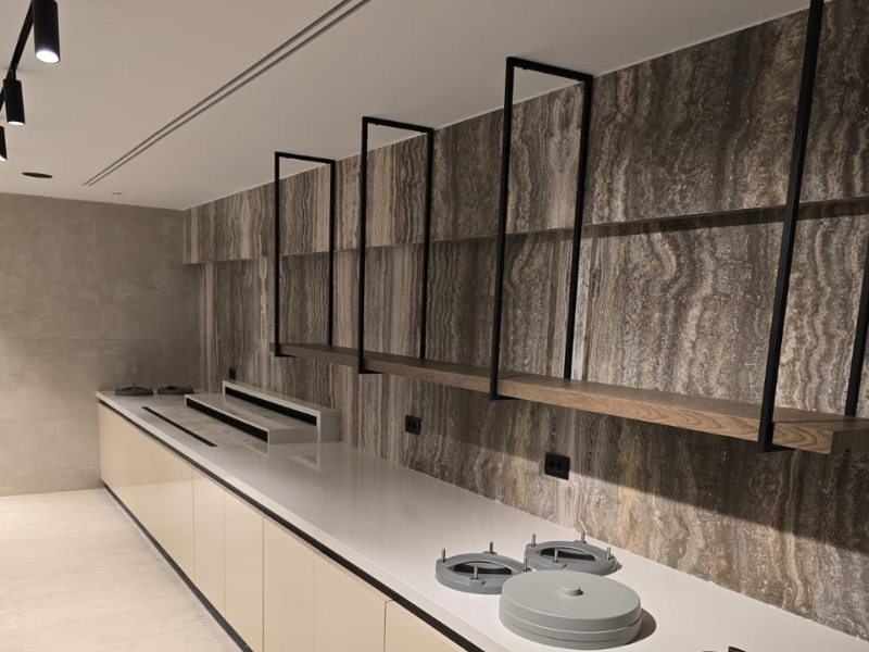 Silver Travertine Project by Marmam mamalakis